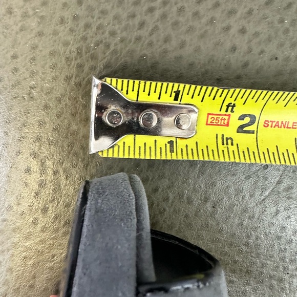 Grey Caged Platform Heels with Black Trim, Size 6 - Picture 9 of 10